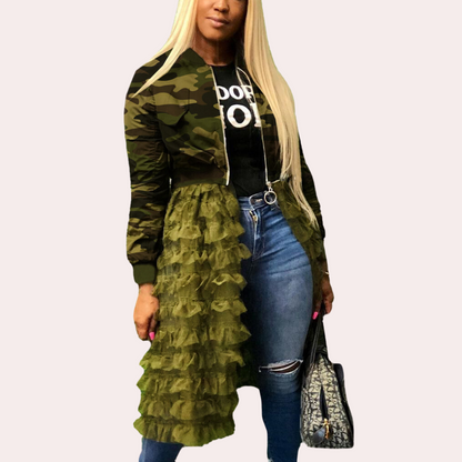 CM | Elegante vestido de chaqueta para mujer