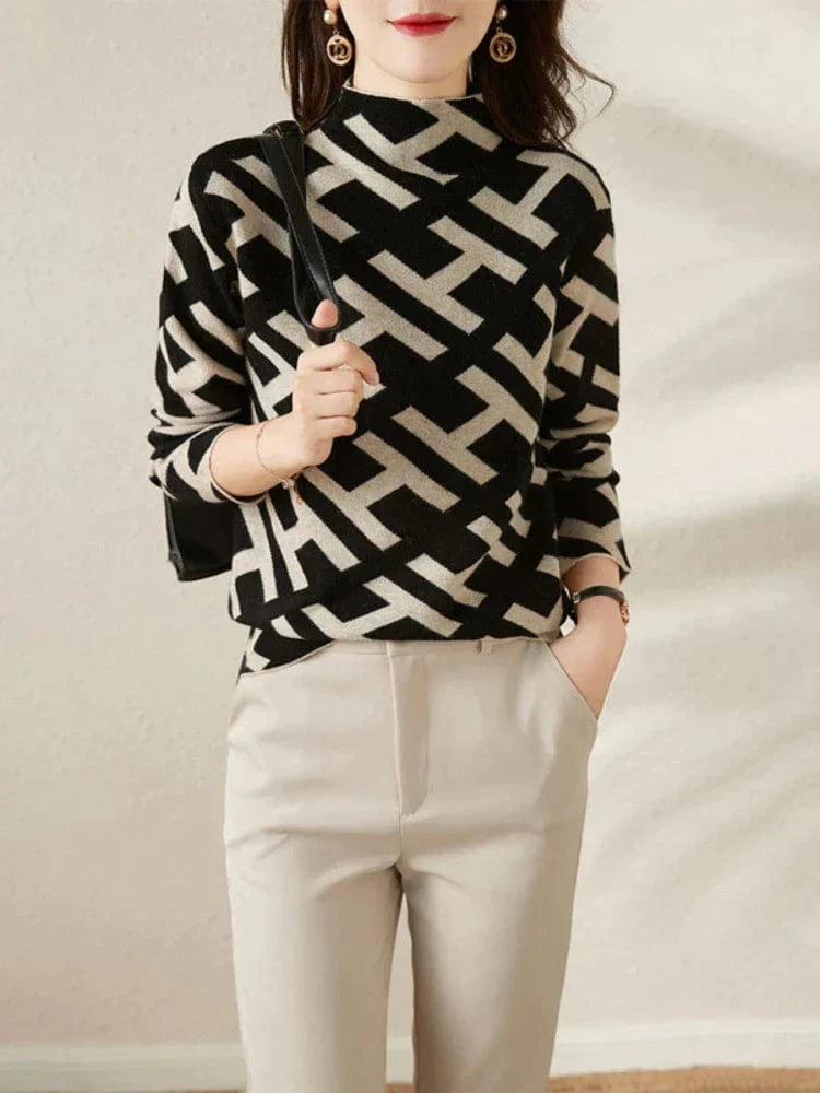 CM | Jersey de cuadros para mujer