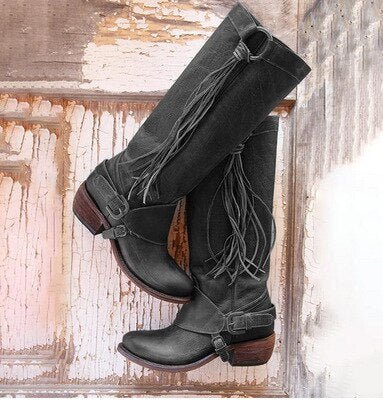 KL | Botas de piel hasta la rodilla