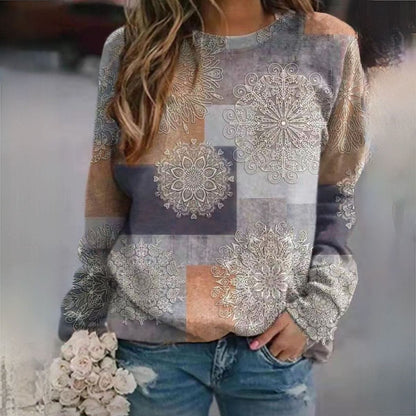 CM | Jersey con elegante estampado de bloques