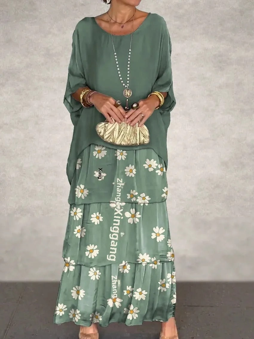 KL | Vestido maxi suelto a capas