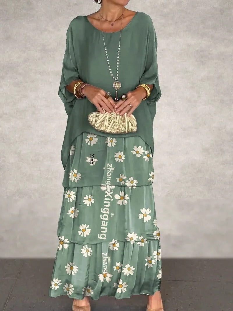 KL | Vestido maxi suelto a capas