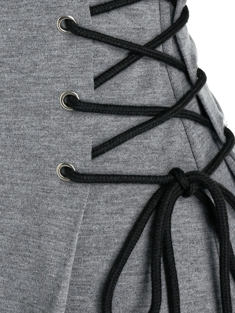 KL | Vestido midi casual-chic con capucha