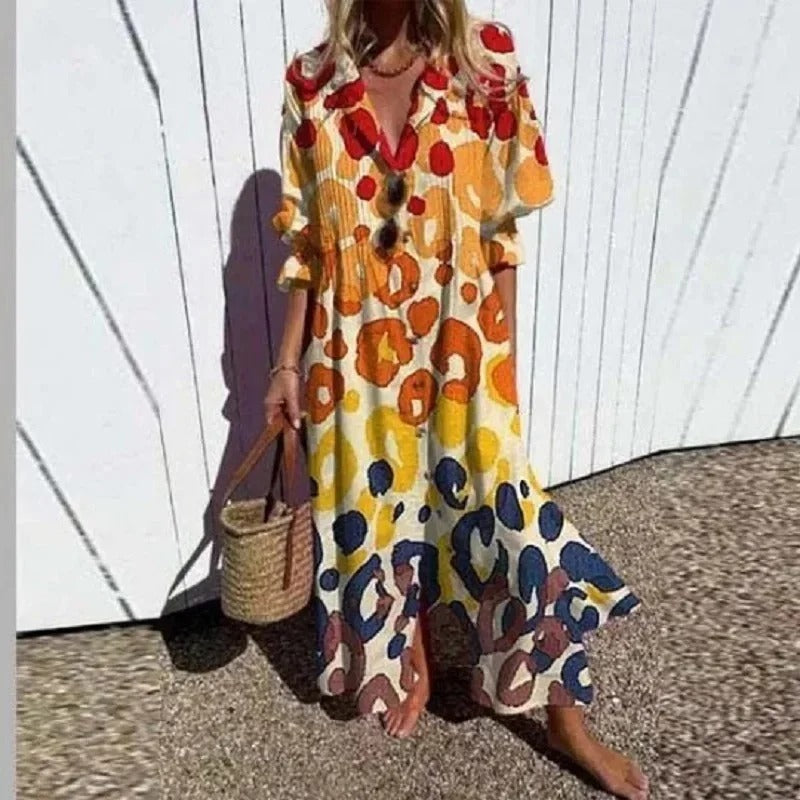 KL | Vestido maxi boho clásico