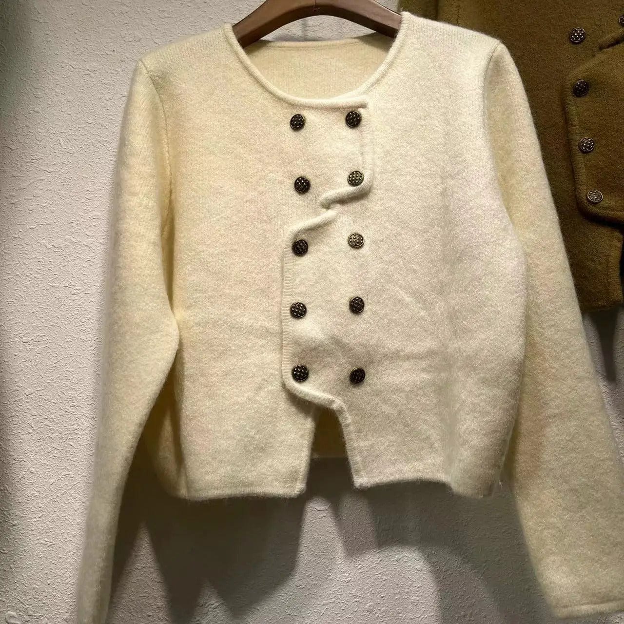 CM | Jersey de señora con tapeta de botones de doble botonadura