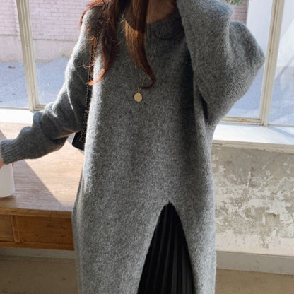 KL | Vestido Jumper midi con detalle plisado