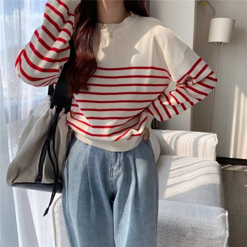 CM | Jersey sólido de cuello redondo