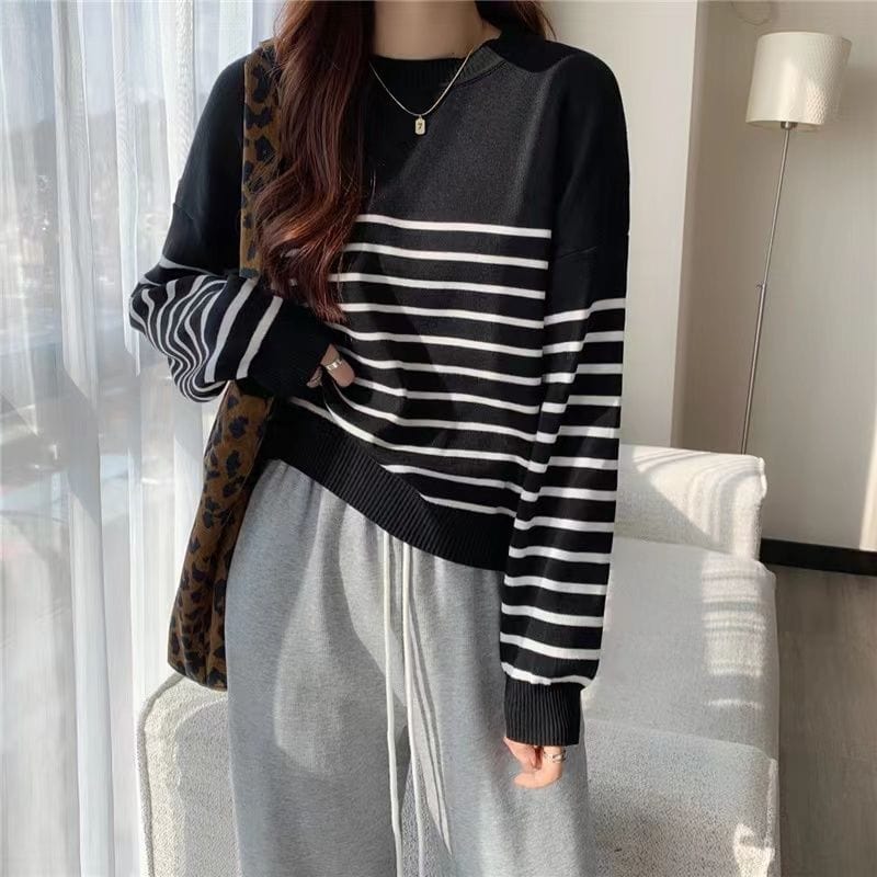 CM | Jersey sólido de cuello redondo