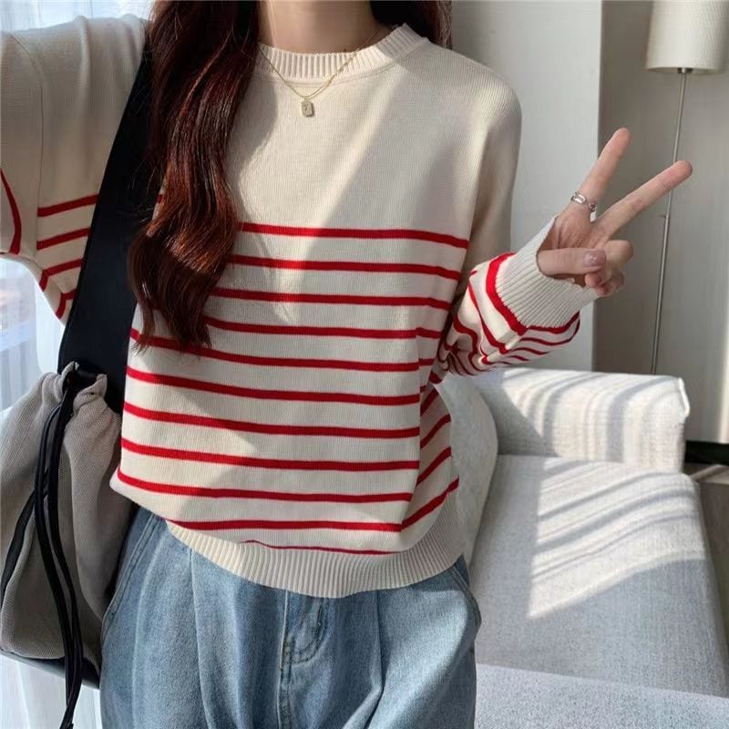 CM | Jersey sólido de cuello redondo