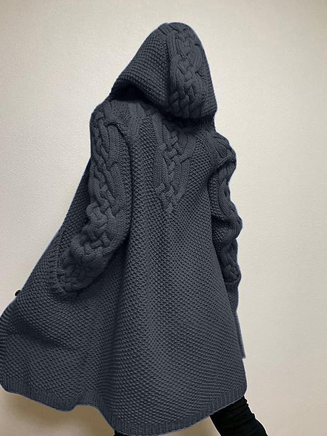 KL | Chaqueta con capucha en punto grueso