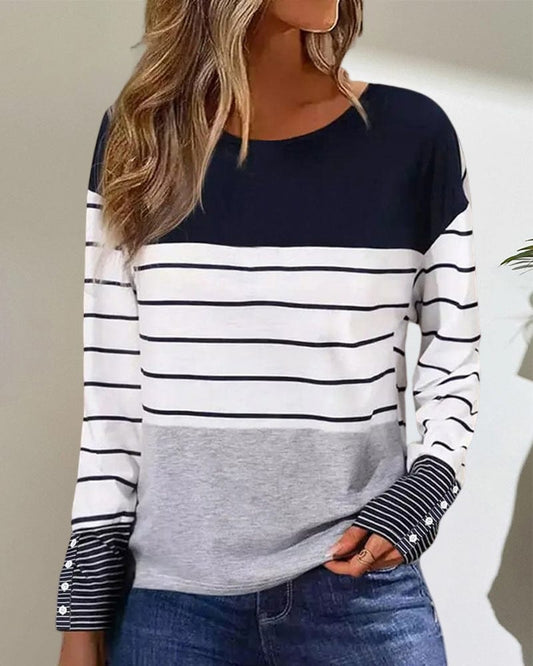 CM | Top con estampado de rayas