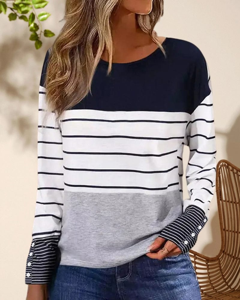 CM | Top con estampado de rayas