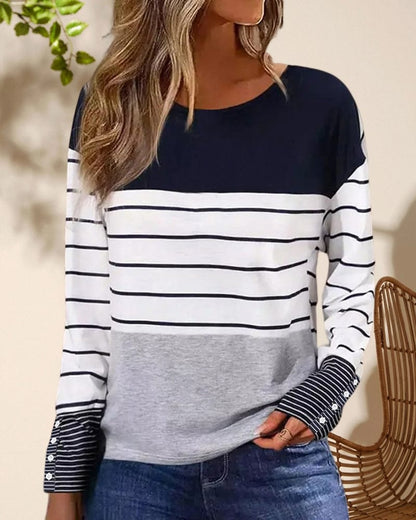 CM | Top con estampado de rayas