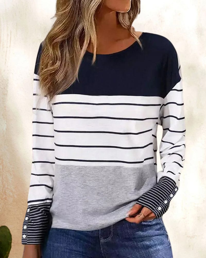 CM | Top con estampado de rayas