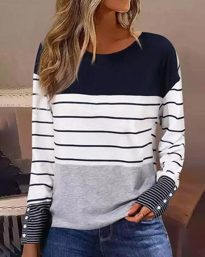 CM | Top con estampado de rayas