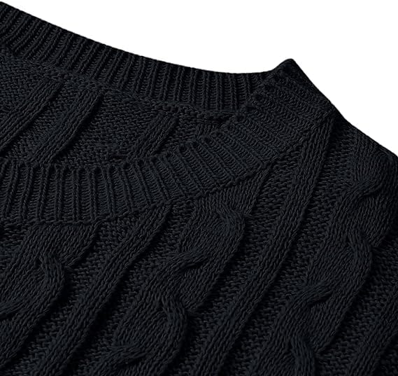 CM | MW -Traje largo de punto de 2 piezas para mujer con jersey grueso