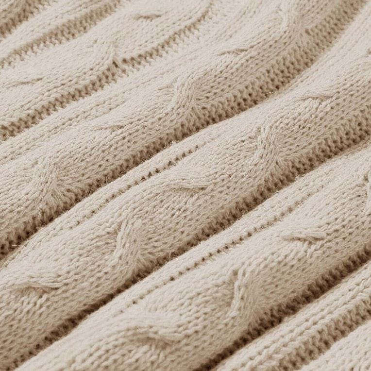 CM | MW -Traje largo de punto de 2 piezas para mujer con jersey grueso