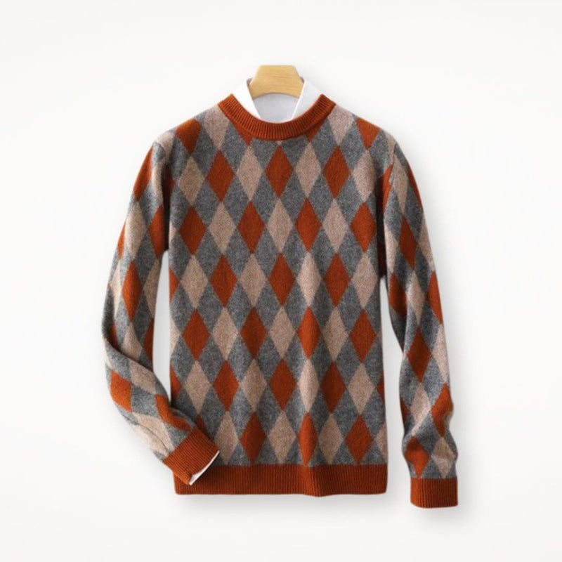 CM | Jersey de lana de colores con cuello en O 2024