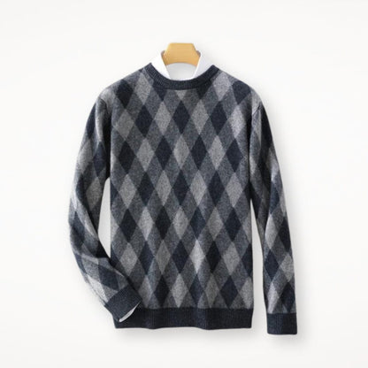 CM | Jersey de lana de colores con cuello en O 2024