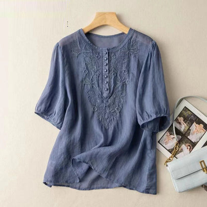 KL | Elegante blusa con bordados