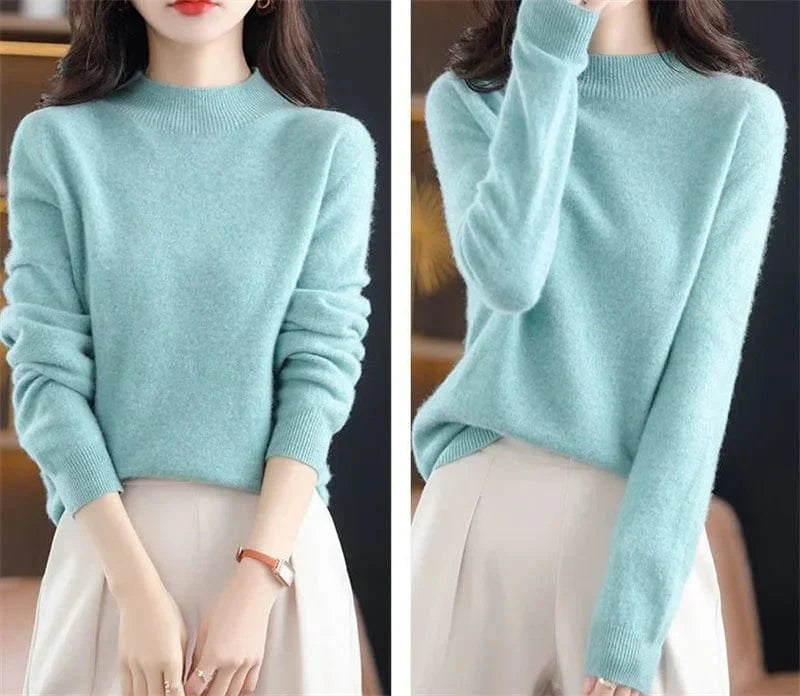 CM | Jersey de punto suave con cuello alto