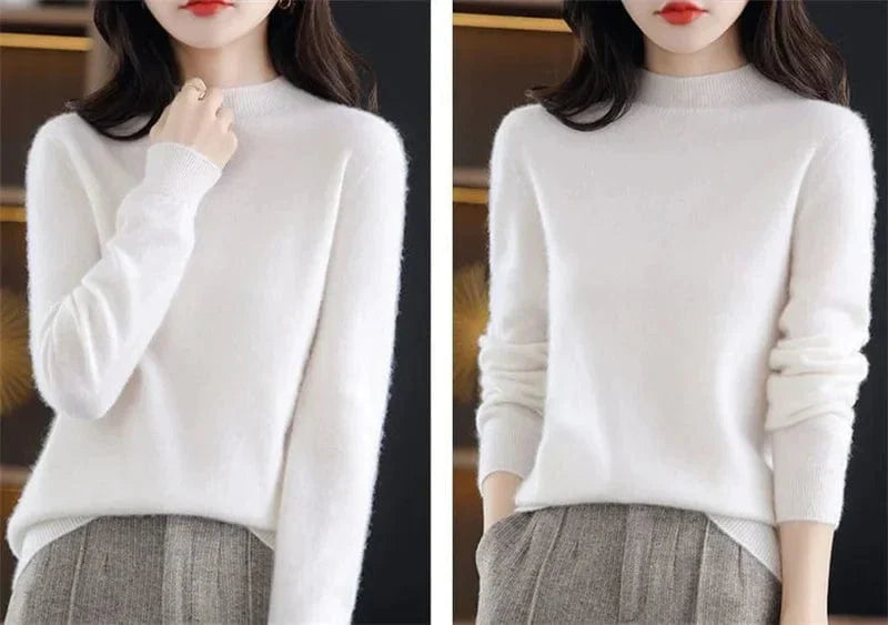 CM | Jersey de punto suave con cuello alto