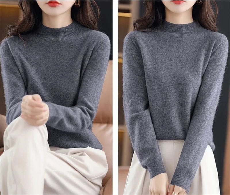 CM | Jersey de punto suave con cuello alto