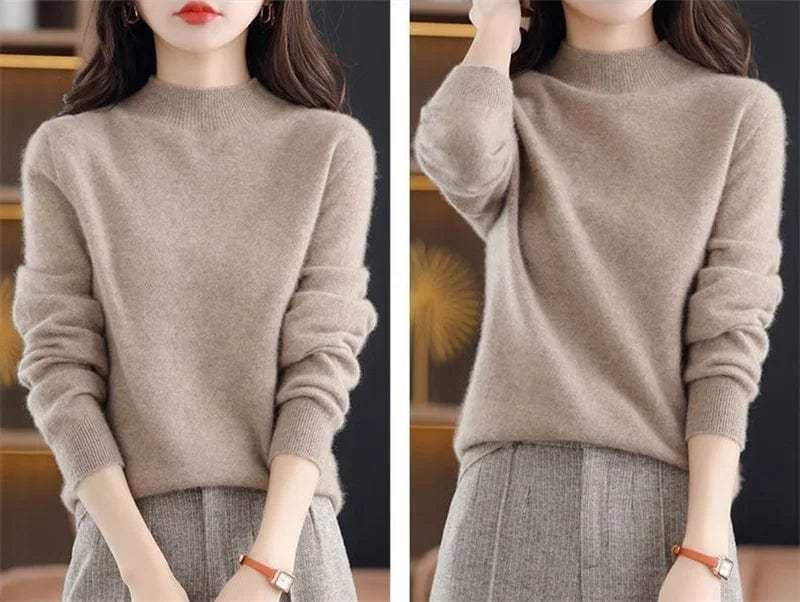 CM | Jersey de punto suave con cuello alto