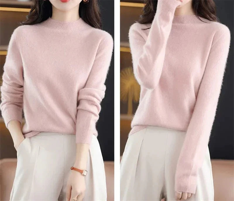 CM | Jersey de punto suave con cuello alto