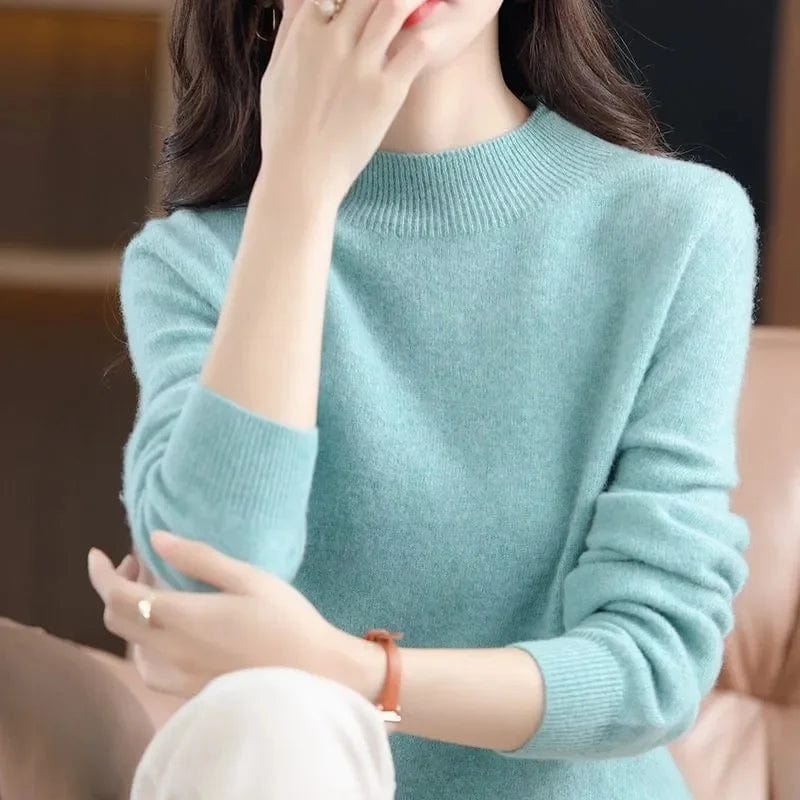 CM | Jersey de punto suave con cuello alto