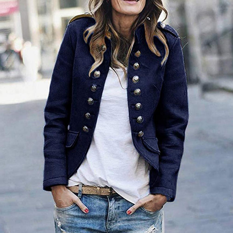 CM | Blazer de cuello alto para mujer