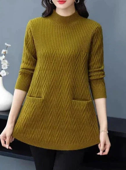 CM | Jersey de mujer con cuello alto