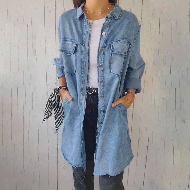 CM | Chaqueta larga clásica para mujer