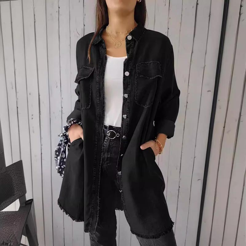 CM | Chaqueta larga clásica para mujer
