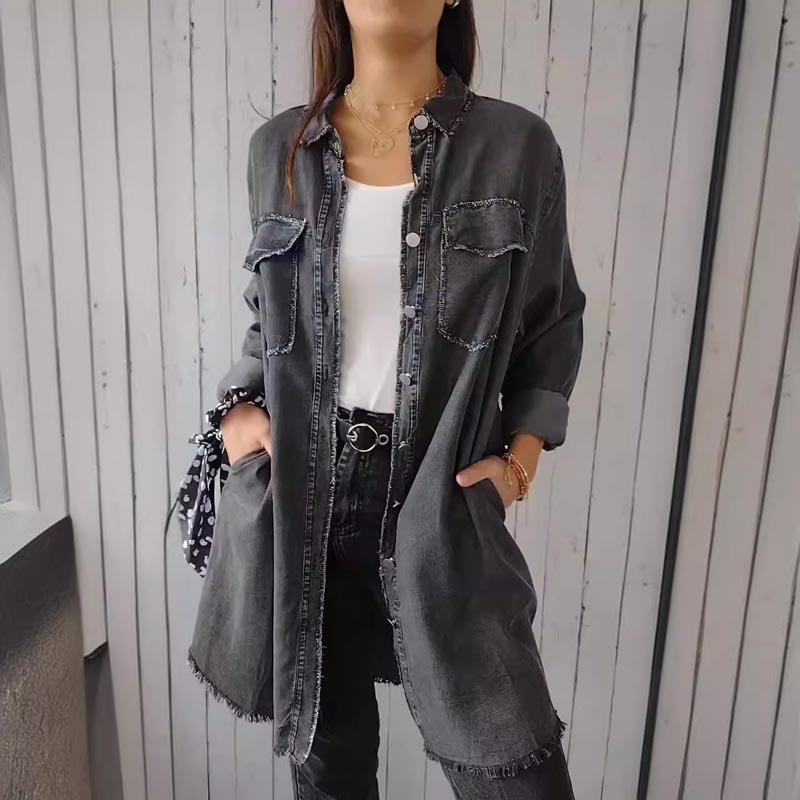CM | Chaqueta larga clásica para mujer