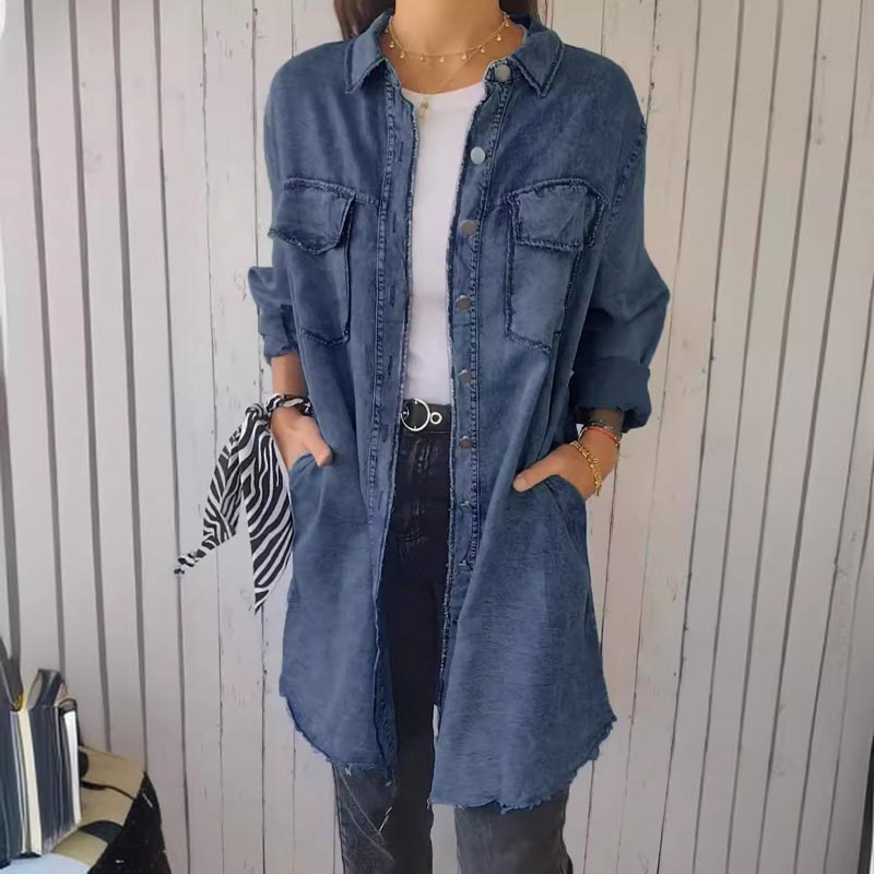 CM | Chaqueta larga clásica para mujer