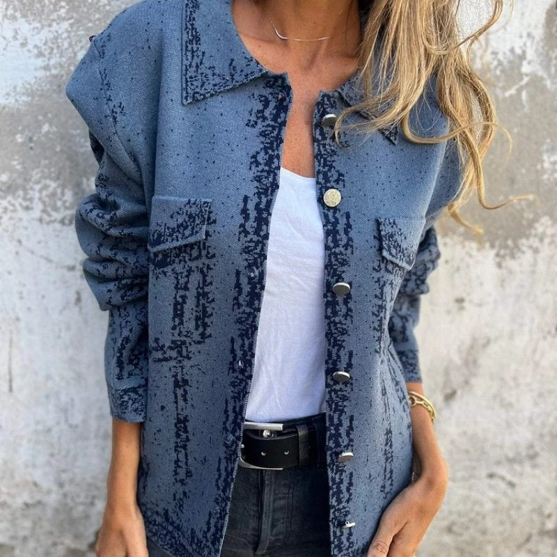 CM | Chaqueta chic con bolsillos para mujer