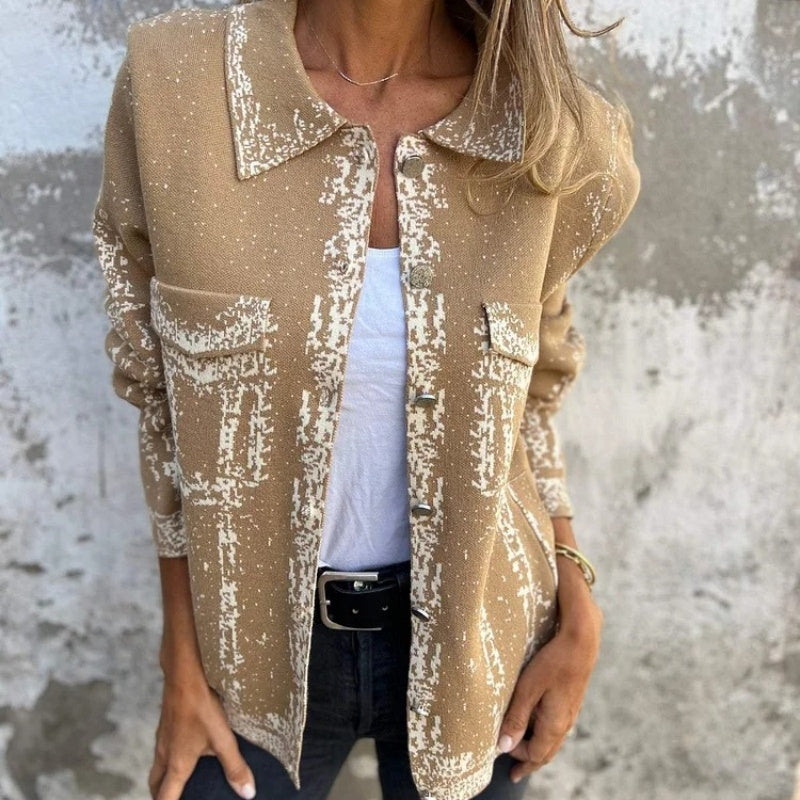 CM | Chaqueta chic con bolsillos para mujer