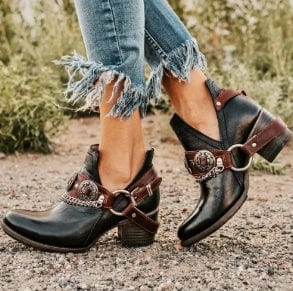 KL | Zapatos Chunky Tacón Medio Vintage