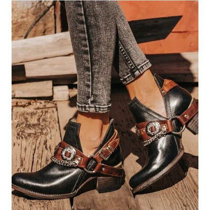 KL | Zapatos Chunky Tacón Medio Vintage