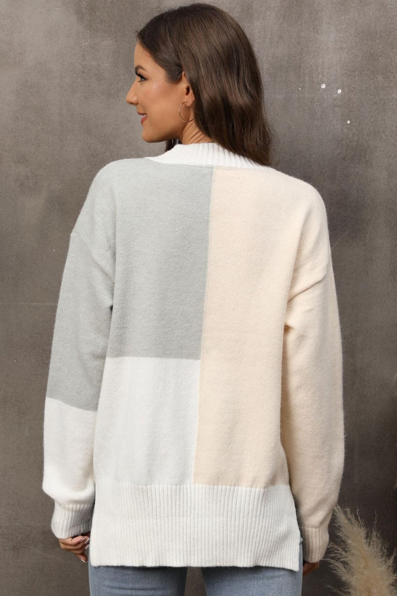CM | Jersey de manga larga y cuello redondo