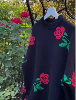 Suéter de inspiración vintage