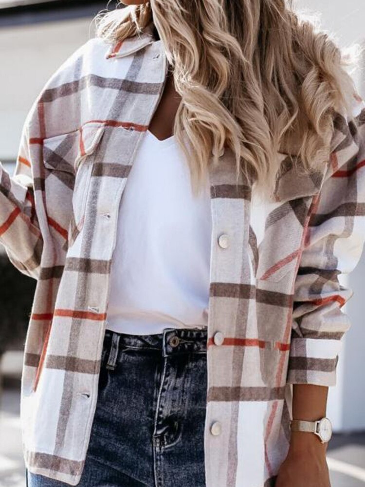 CM | SaraisJacket I Chaqueta de franela para mujer