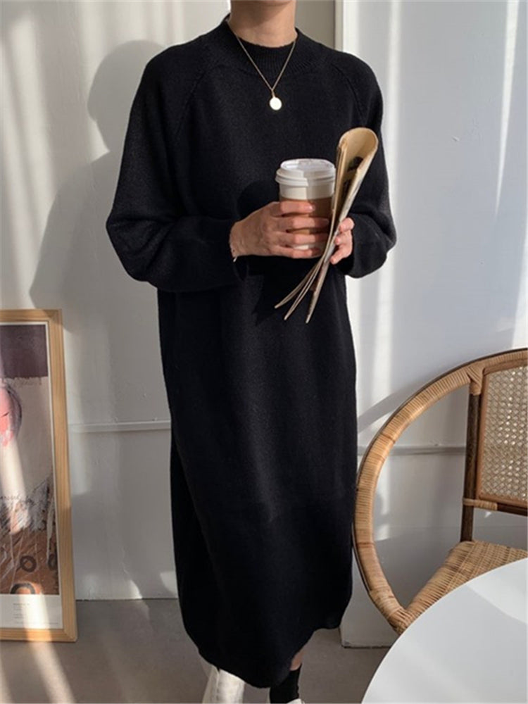 CM | Acogedor vestido midi de punto