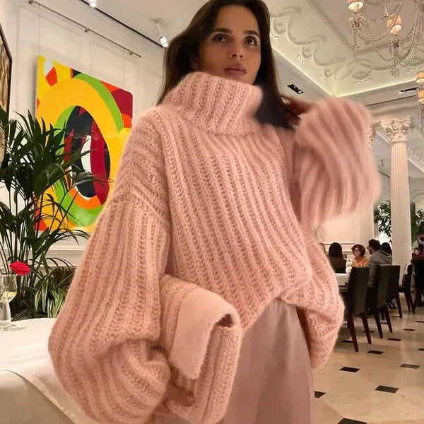 CM | Jersey de cuello alto esponjoso