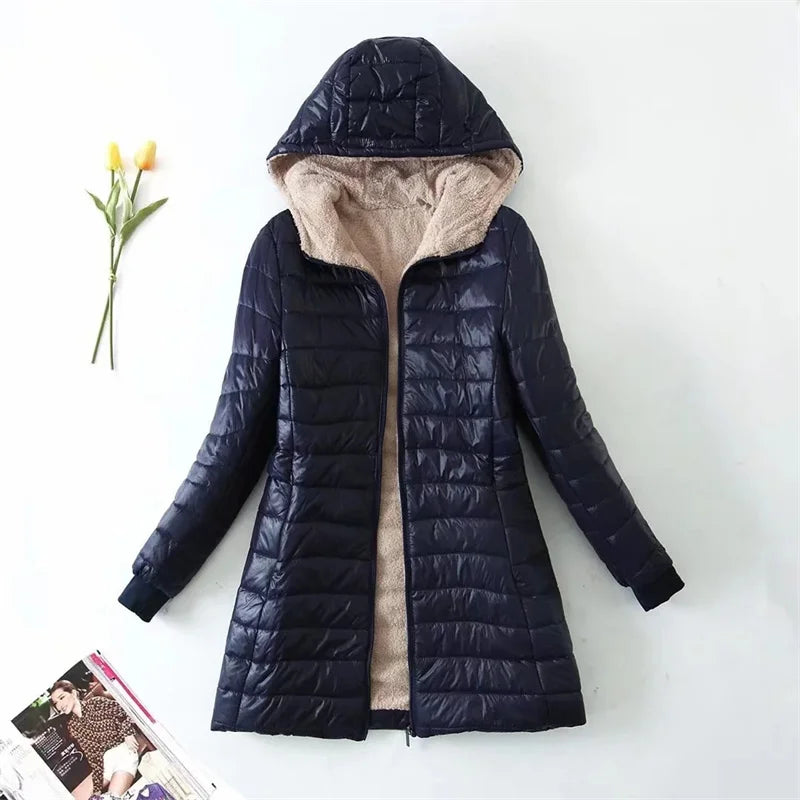 CM | Chaqueta suelta con capucha