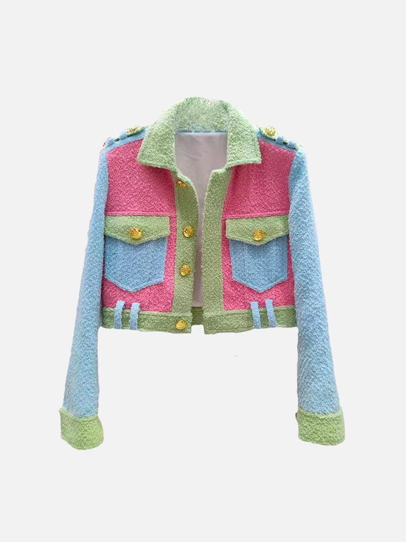 CM | Chaqueta patchwork de diseño colorido